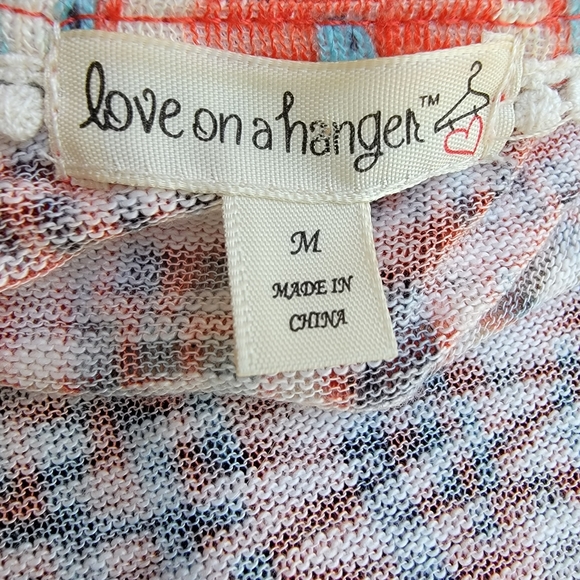 love on a hanger aztec print boho open front  cardigan duster size medium - Picture 3 of 4